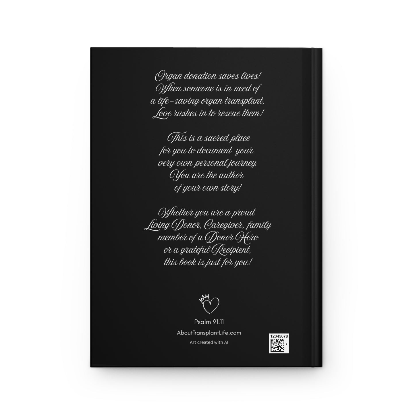 Praying For Our Nation to Protect Organ Donation Full Color Hardcover Journal