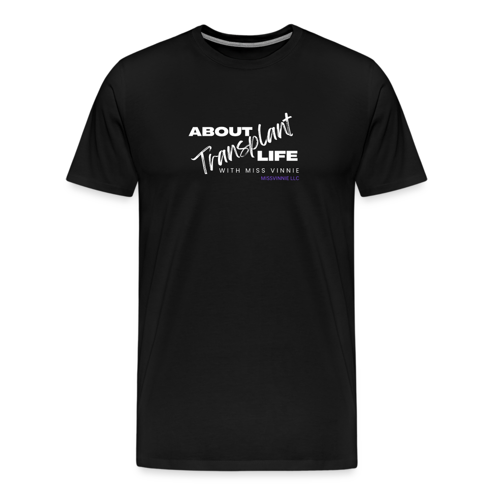 ABOUT TRANSPLANT LIFE LOGO Premium T-Shirt - black