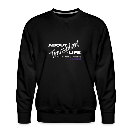 ABOUT TRANSPLANT LIFE LOGO Premium Sweatshirt - black