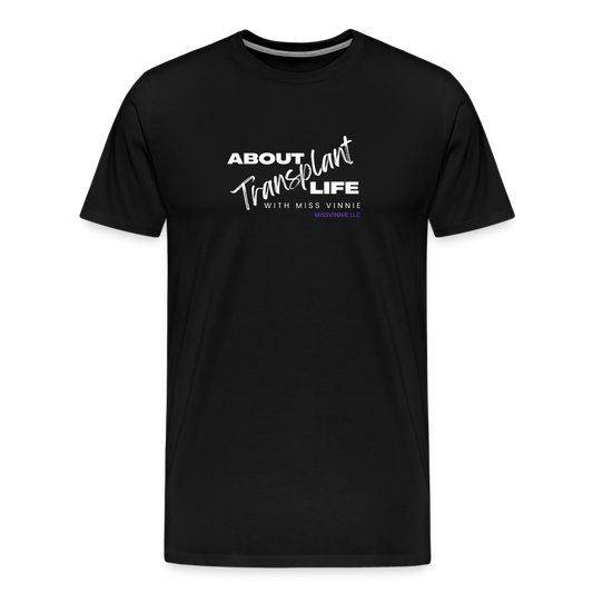 ABOUT TRANSPLANT LIFE LOGO Premium T-Shirt - black