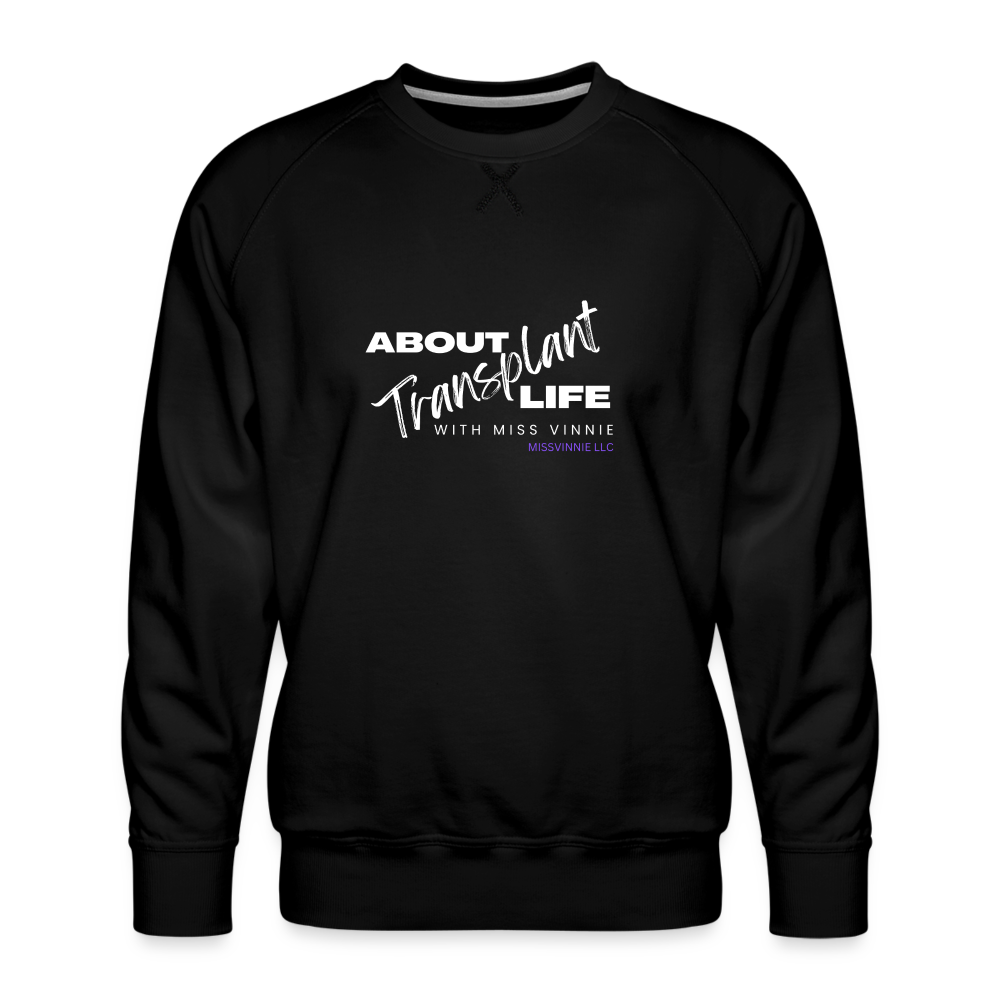 ABOUT TRANSPLANT LIFE LOGO Premium Sweatshirt - black