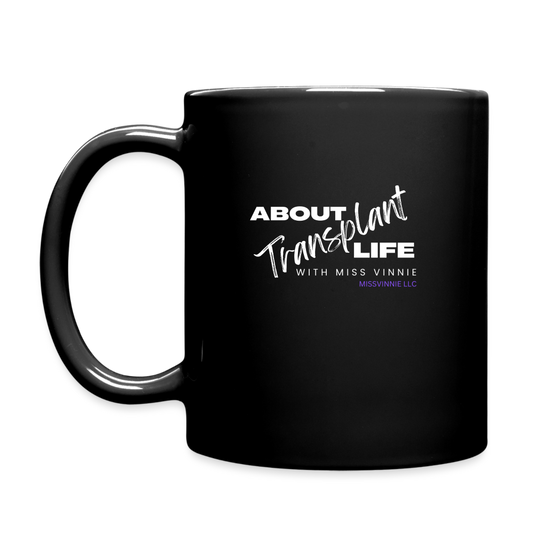 ABOUT TRANSPLANT LIFE LOGO Coffee Mug - black